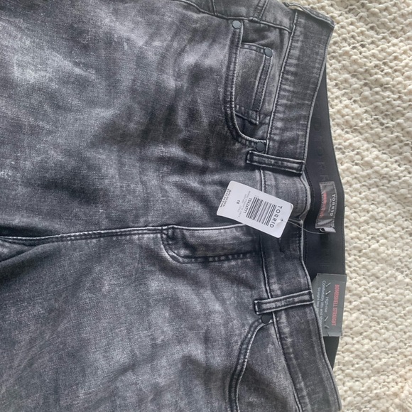 Torrid Bombshell Straight Jean - Black Grey - Picture 4 of 6